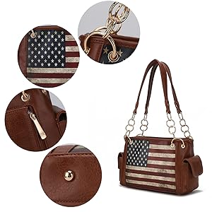 Amazon.com: MKF Collection USA Shoulder Bags for Women